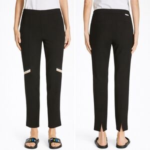 Tibi Anson Stripe Detail Pants Black Size 2
